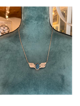 Load image into Gallery viewer, Necklace Wings and Labradorite
