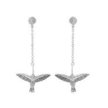 Load image into Gallery viewer, Earrings with Chain Hummingbird - Sophie Simone Designs
