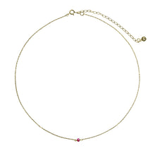 Load image into Gallery viewer, Choker Gold with Ruby - Sophie Simone Designs
