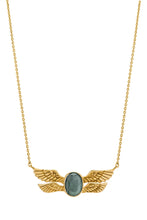 Load image into Gallery viewer, Necklace Wings and Labradorite
