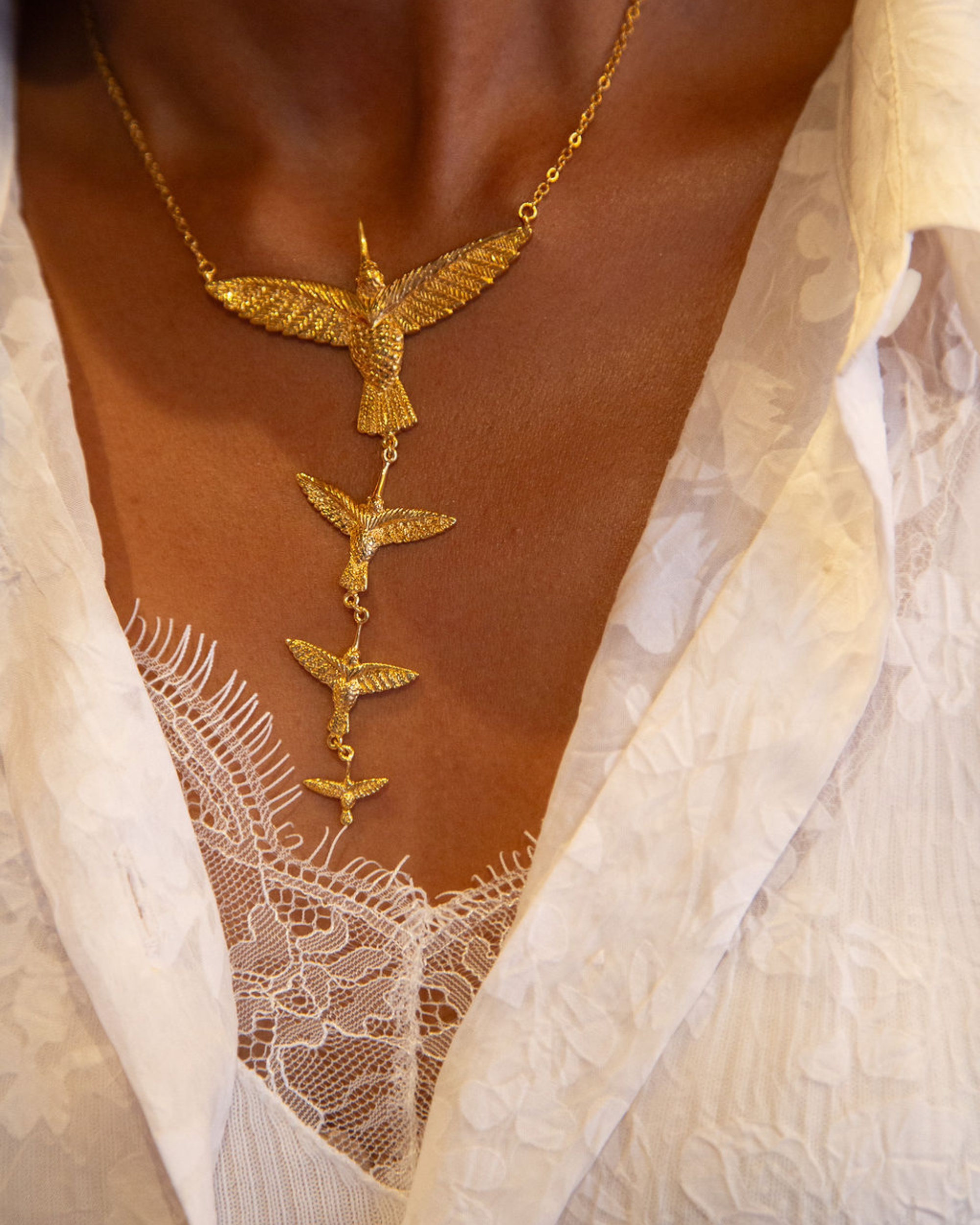 Necklace Four Hummingbirds - Sophie Simone Designs