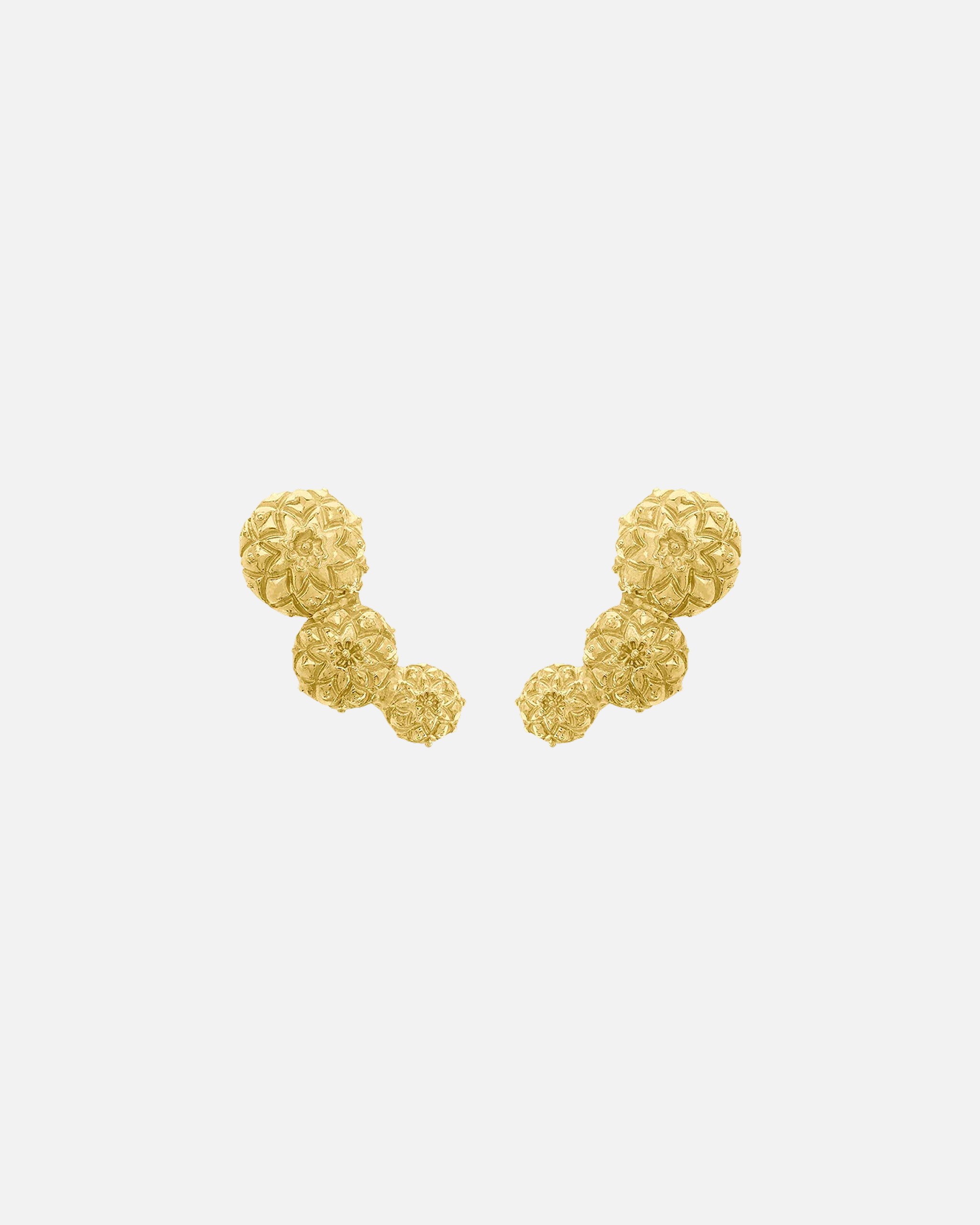 Earrings Three Peyotes Aura