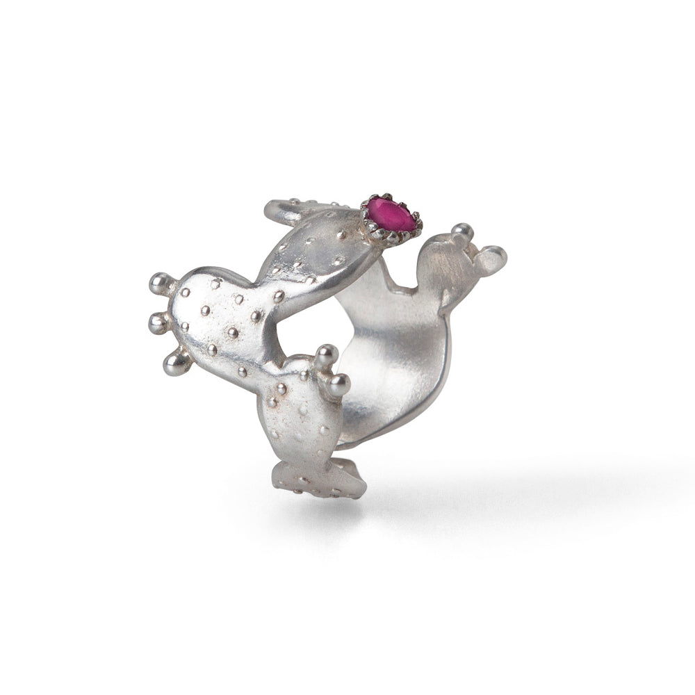 Ring Cactus with Stone - Sophie Simone Designs