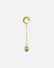 Earcuff Barra Crab and Black Pearl