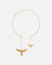Collier Deux Hummingbirds
