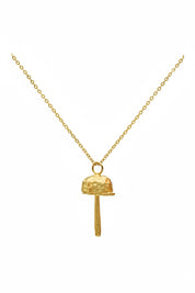 Hammered Shroom Locket Necklace - Sophie Simone Designs