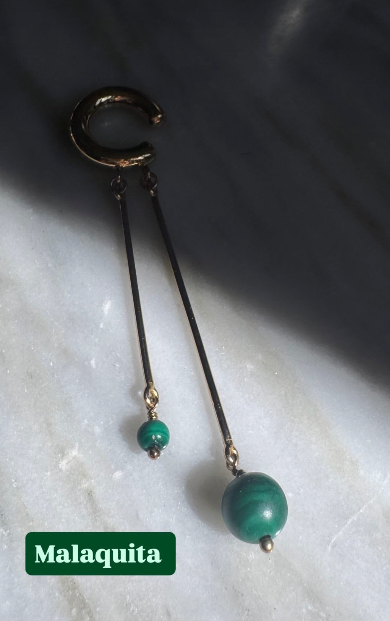 Earcuff Malaquita