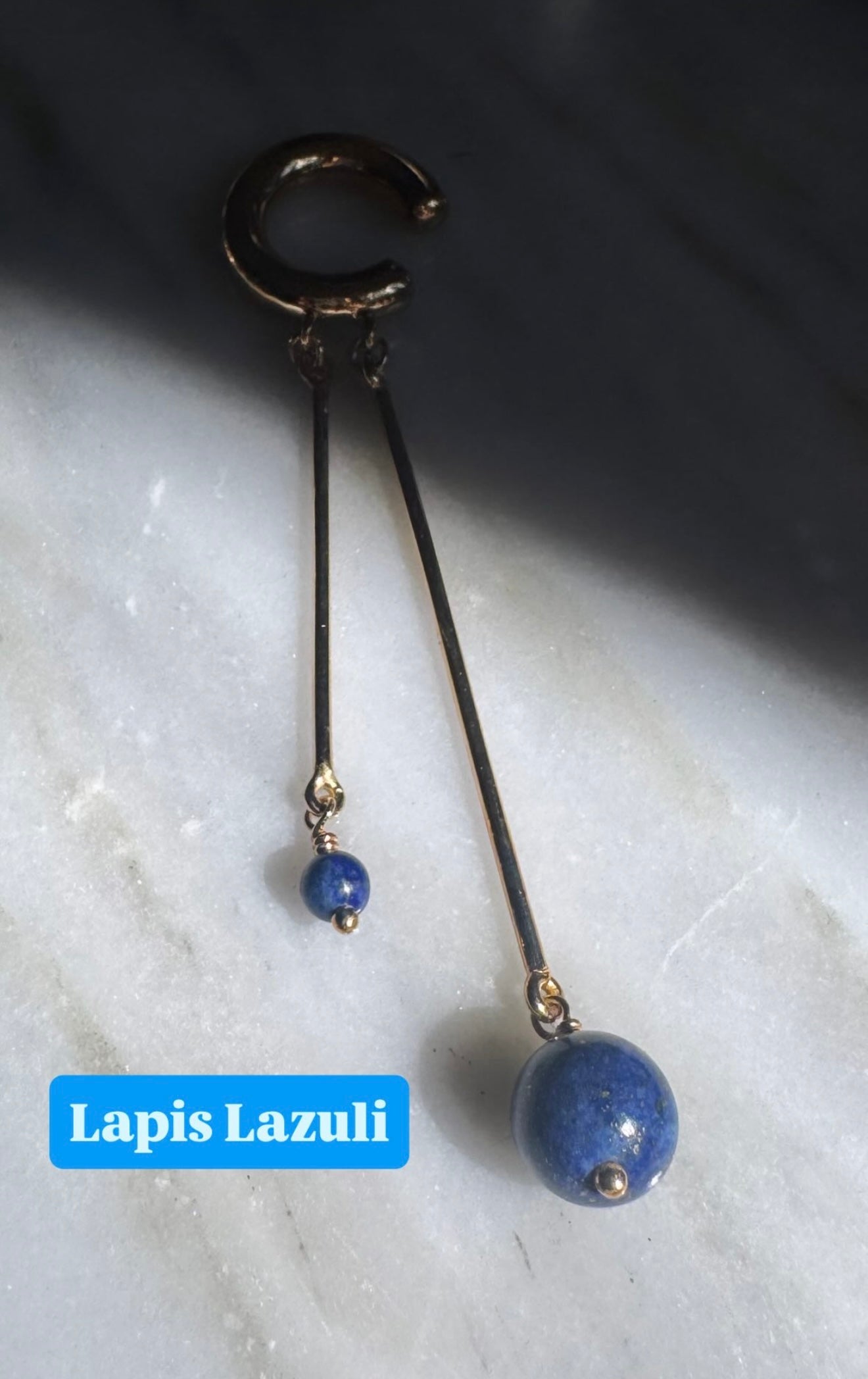 Earcuff Lapiz Lazuli