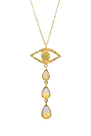 Necklace Eye with Opals