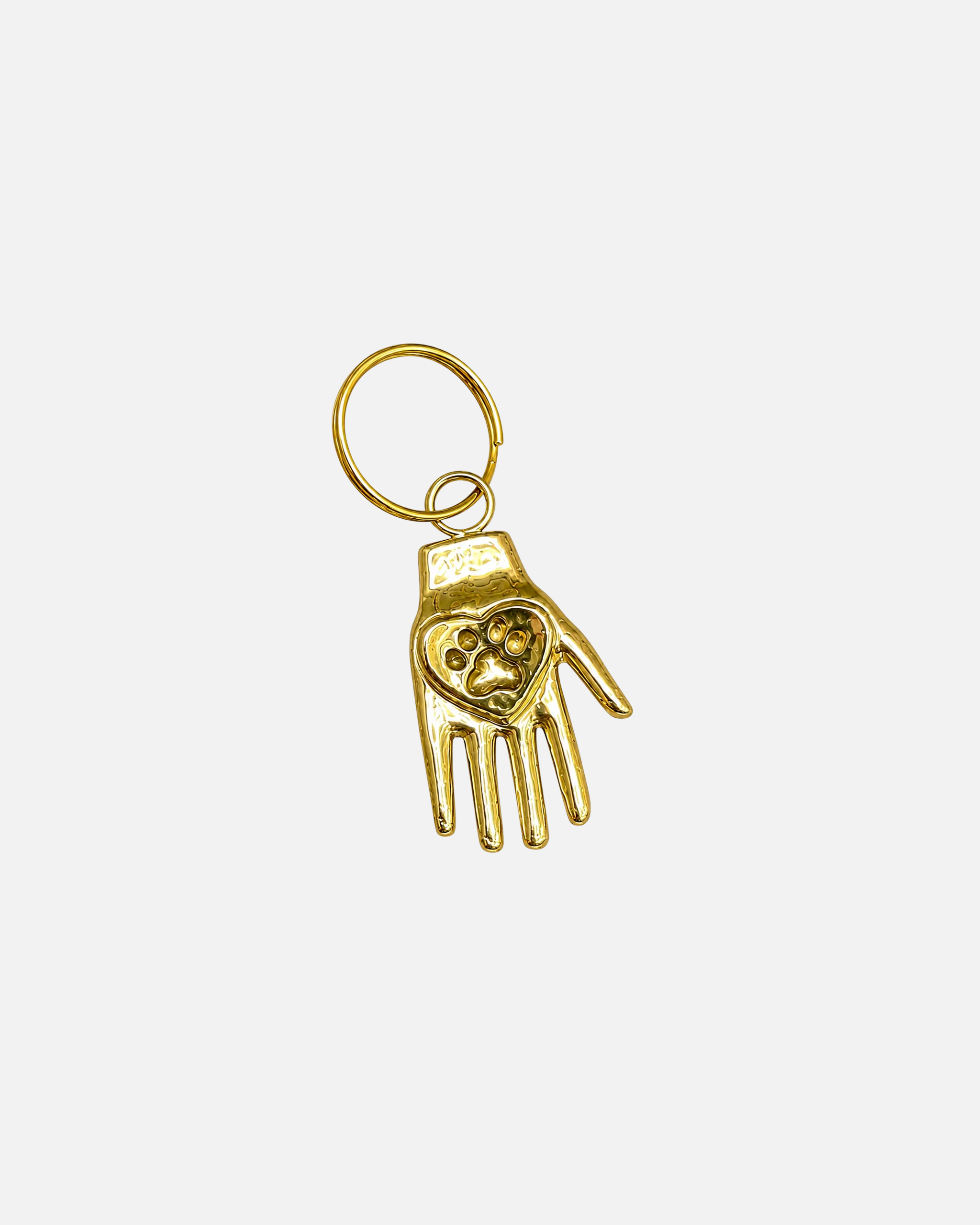 Mila's Paw in Hand – Personalized Dog Pendant