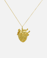 Necklace Virgen con Corazón
