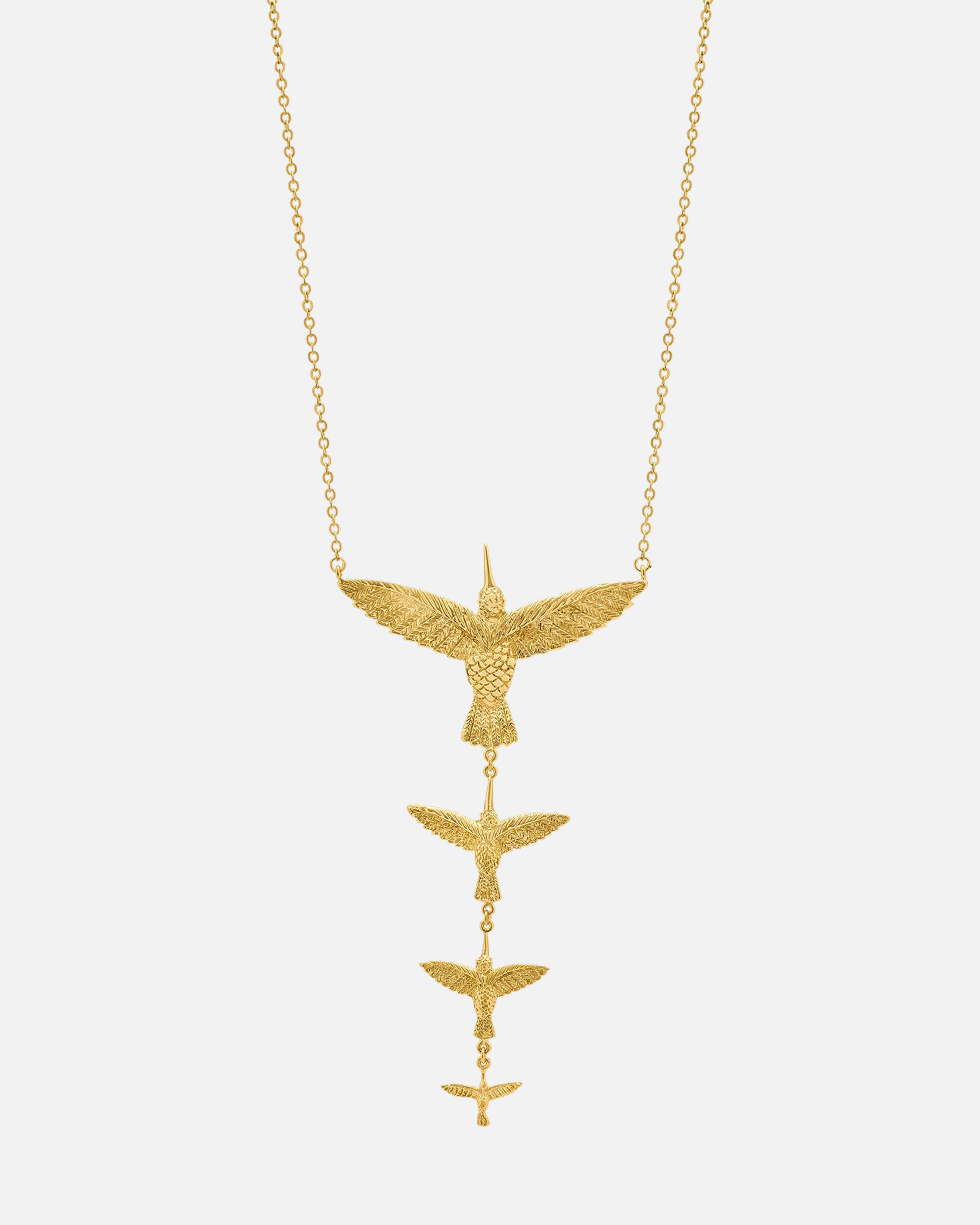 Necklace Four Hummingbirds