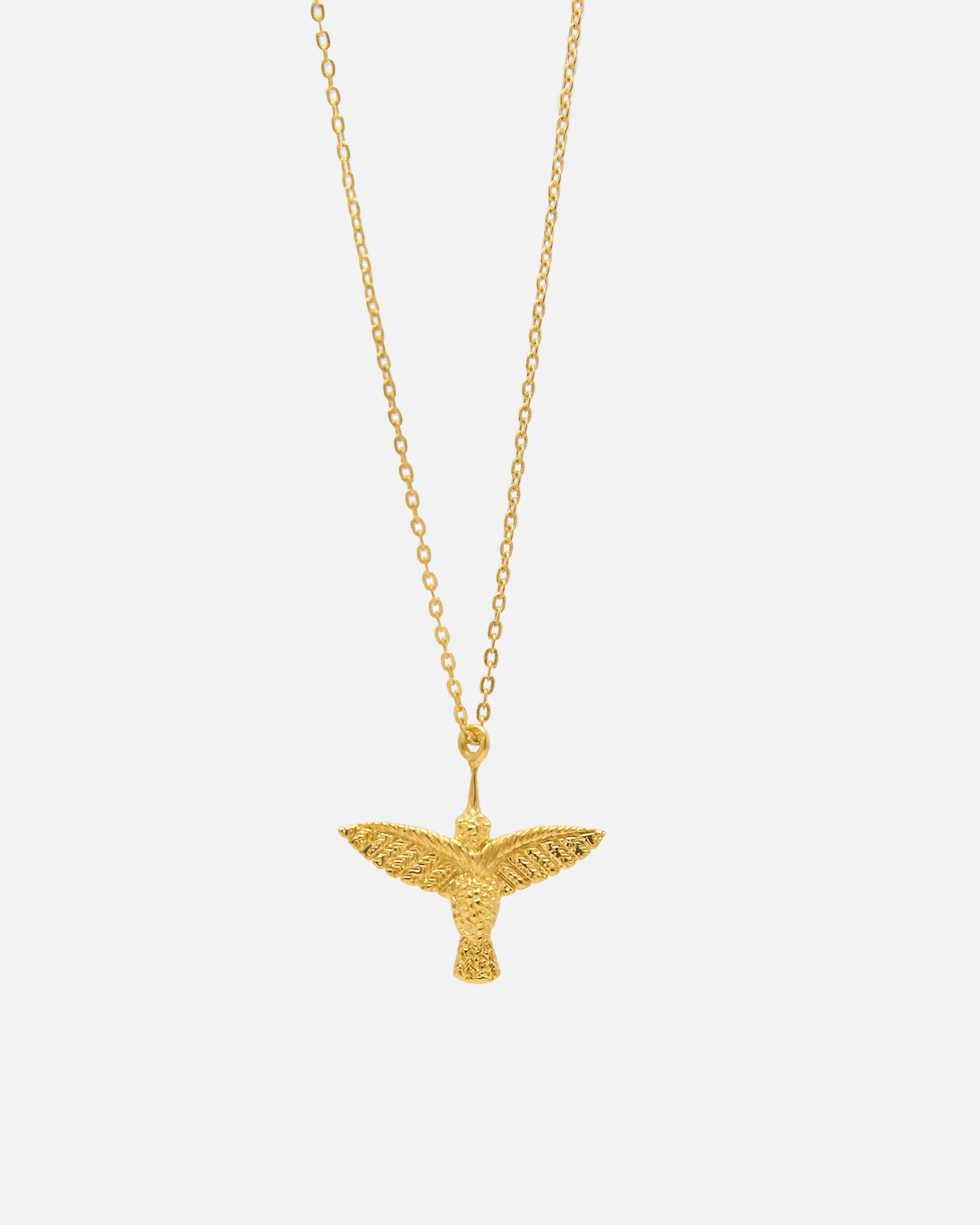 Necklace Hummingbird With Mini Hummingbird Back