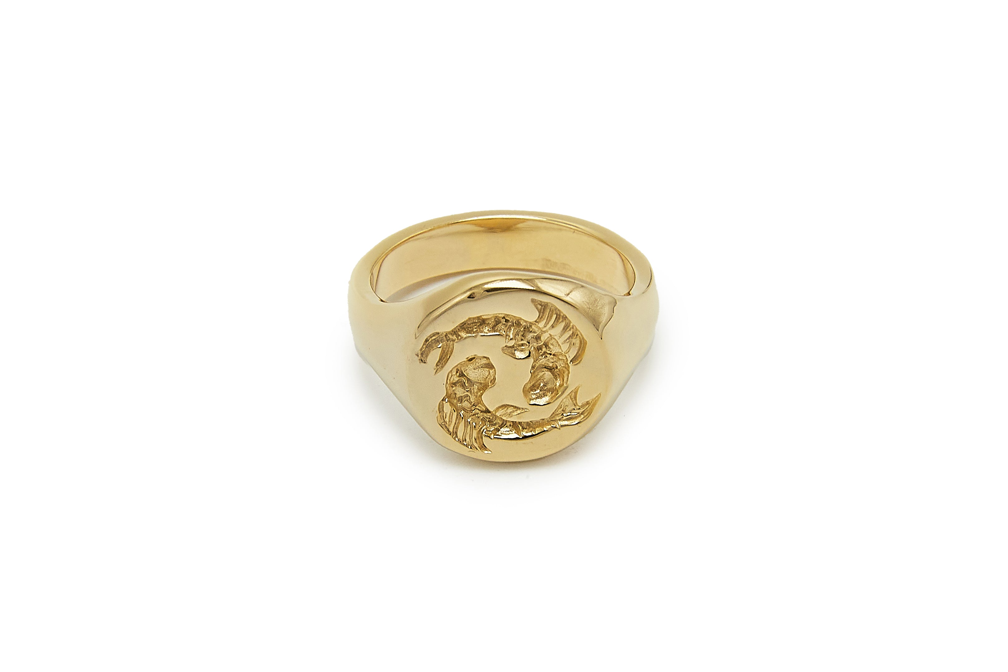 Ring Pisces Zodiac 14K