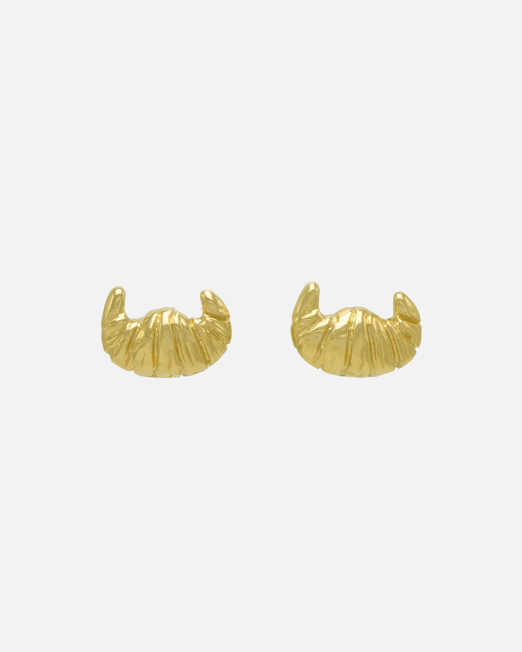 PRE-ORDER: Croissant Mini Earrings 14K Gold