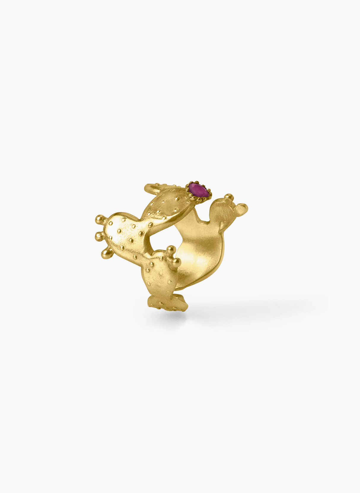 Ring Cactus with Stone - Sophie Simone Designs