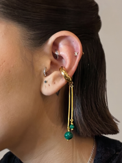 Earcuff Malaquita