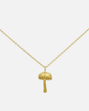 Stripped Shroom Locket Necklace