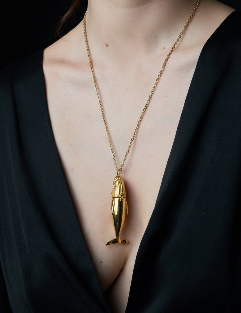 Whale Locket Necklace - Sophie Simone Designs