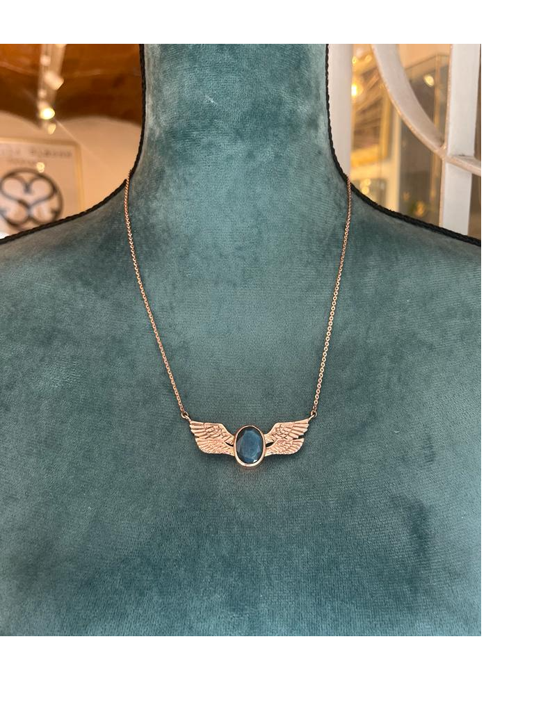 Necklace Wings and Labradorite