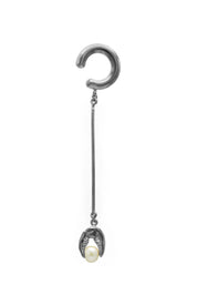 Earcuff Barra Crab & White Pearl