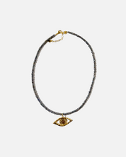 Necklace Pearls and Big Charm
