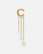 Earcuff Three White Pearls