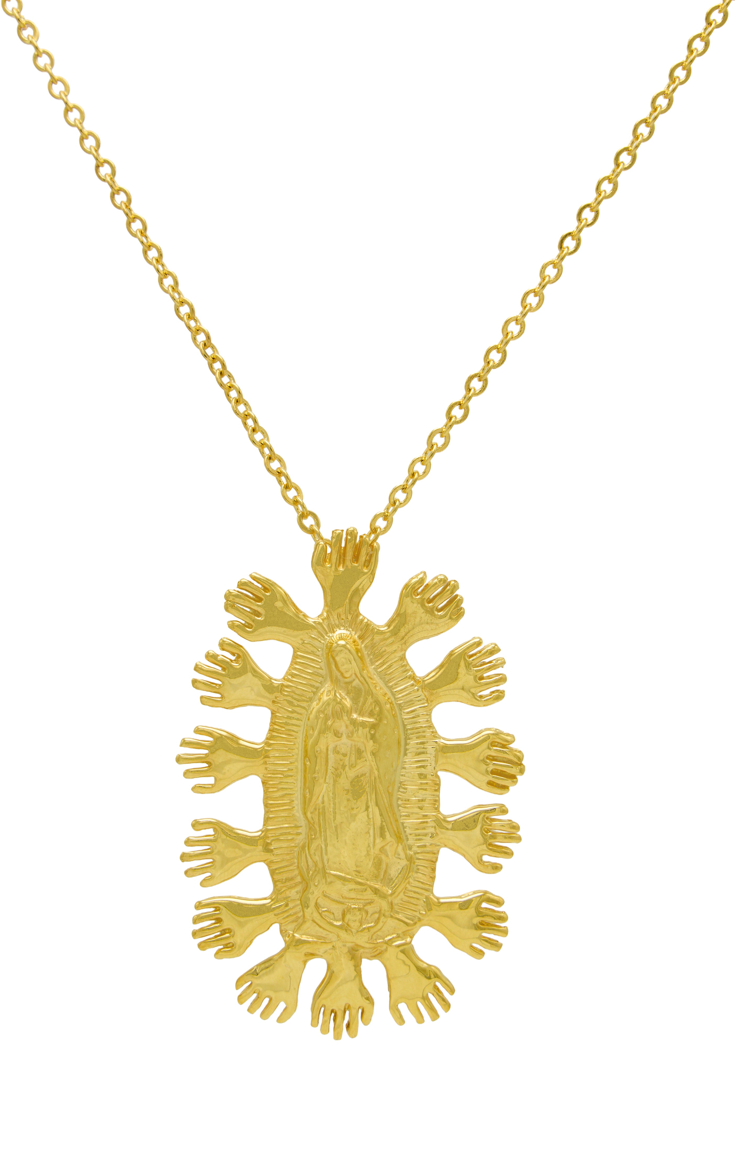Necklace Virgen & Hands