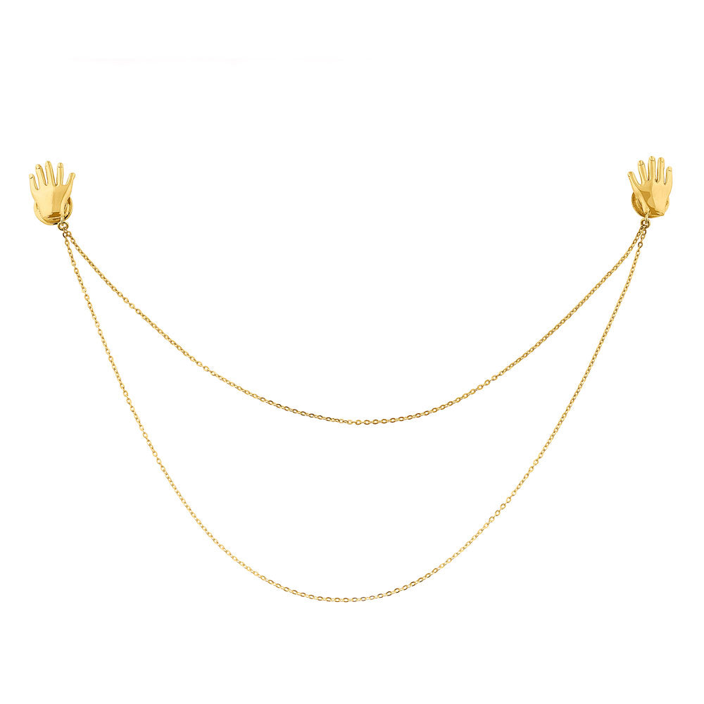 Pin with chain Manos - Sophie Simone Designs