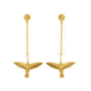 Earrings with Chain Hummingbird - Sophie Simone Designs