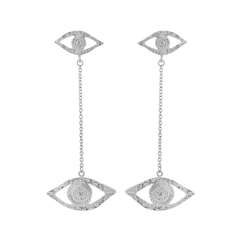 Earrings Ojos with Chain - Sophie Simone Designs