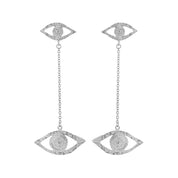 Earrings Ojos with Chain - Sophie Simone Designs