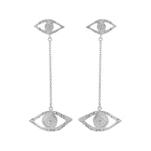 Load image into Gallery viewer, Earrings Ojos with Chain - Sophie Simone Designs
