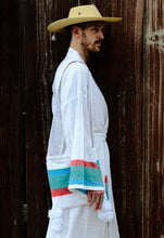 Load image into Gallery viewer, Long Kimono for Him Rainbow
