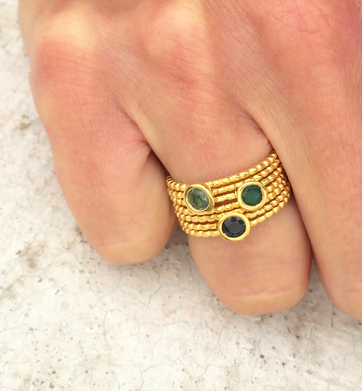 Rings IT Gold with Precious Stones - Sophie Simone Designs