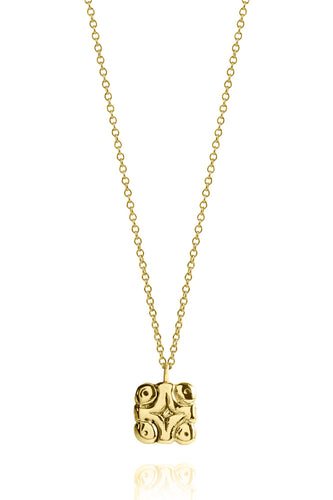 Necklace Gold - The Universe and the Stars Mayan Symbol - Sophie Simone Designs