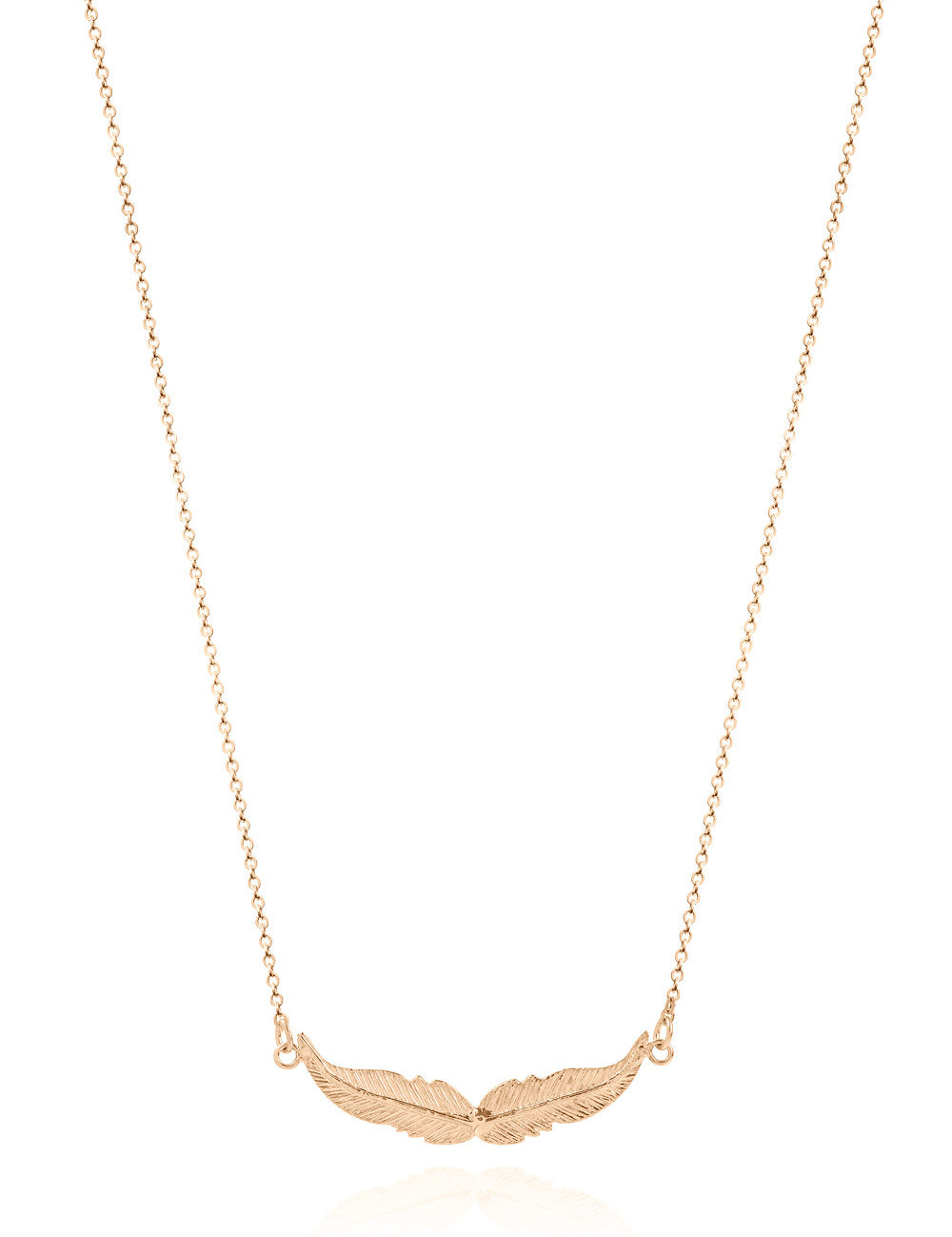Necklace 14K Pink Gold Wings - Sophie Simone Designs