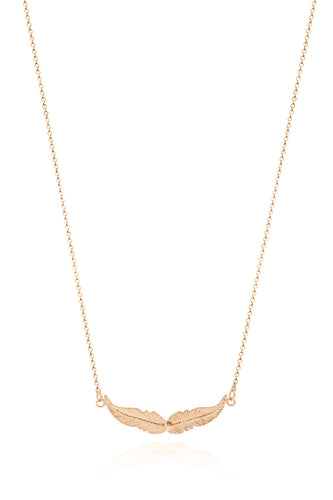 Necklace 14K Pink Gold Wings - Sophie Simone Designs