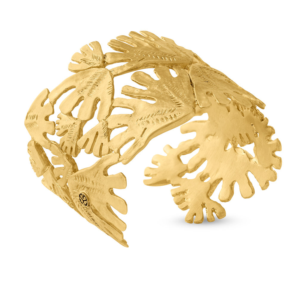 Sienna Large Cuff / Sophie Simone Designs Jewelry / 22K Gold Plated or ...