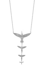 Load image into Gallery viewer, Necklace Four Hummingbirds
