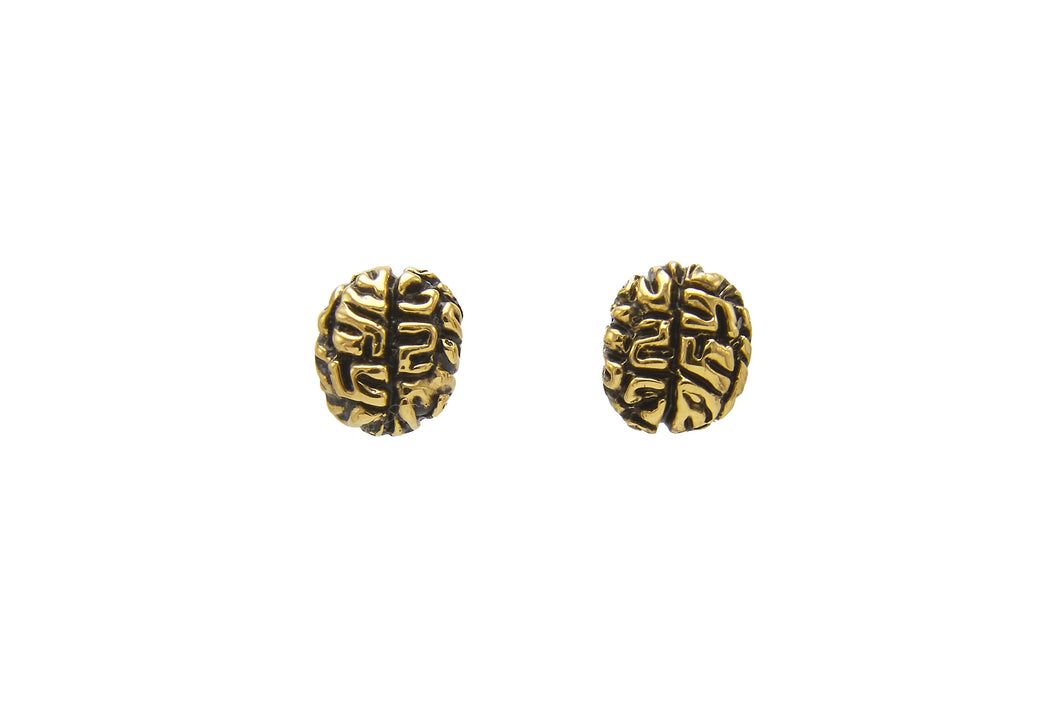 Mini earrings brain