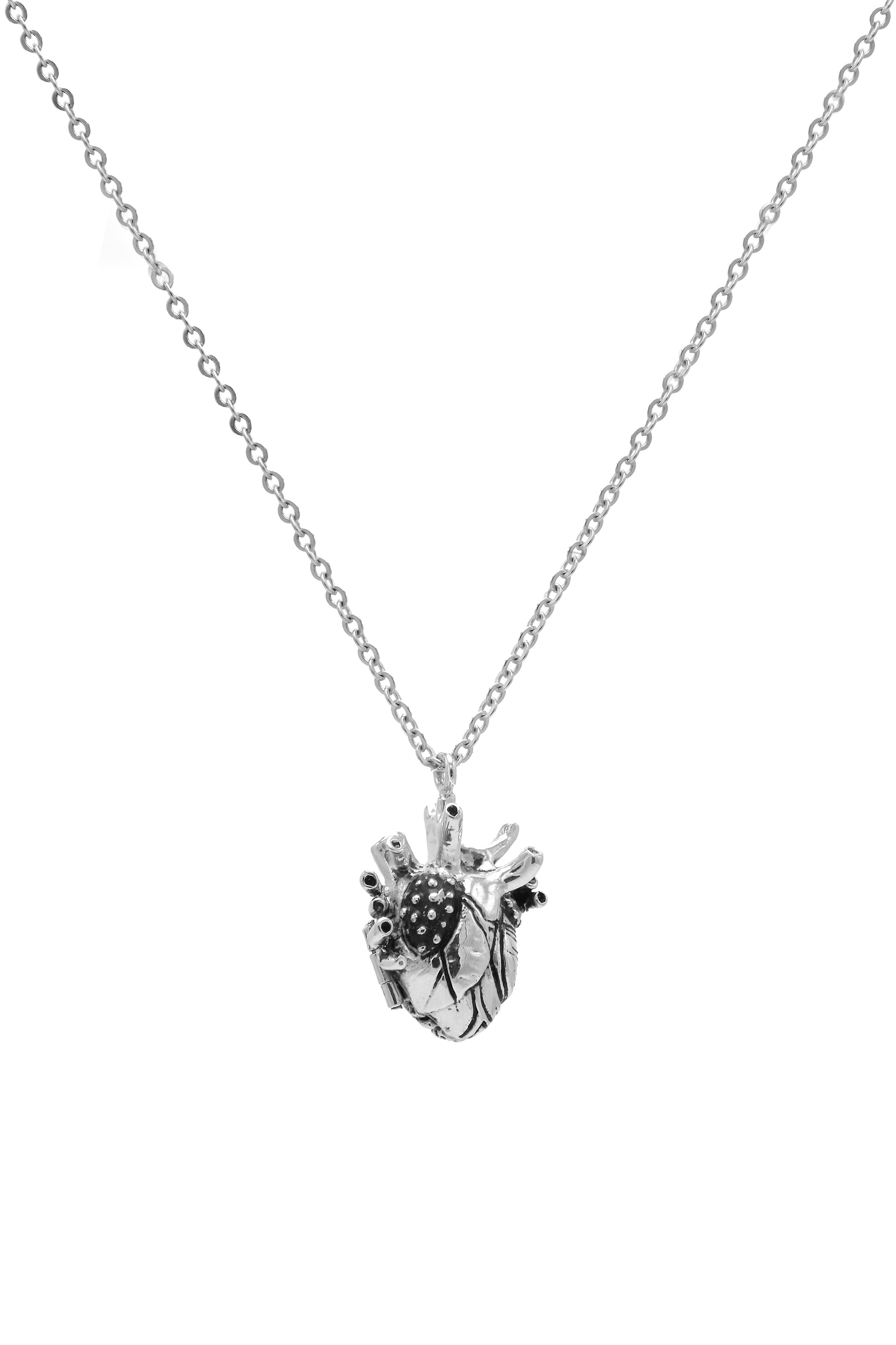 Necklace Locket Heart And Brain Small