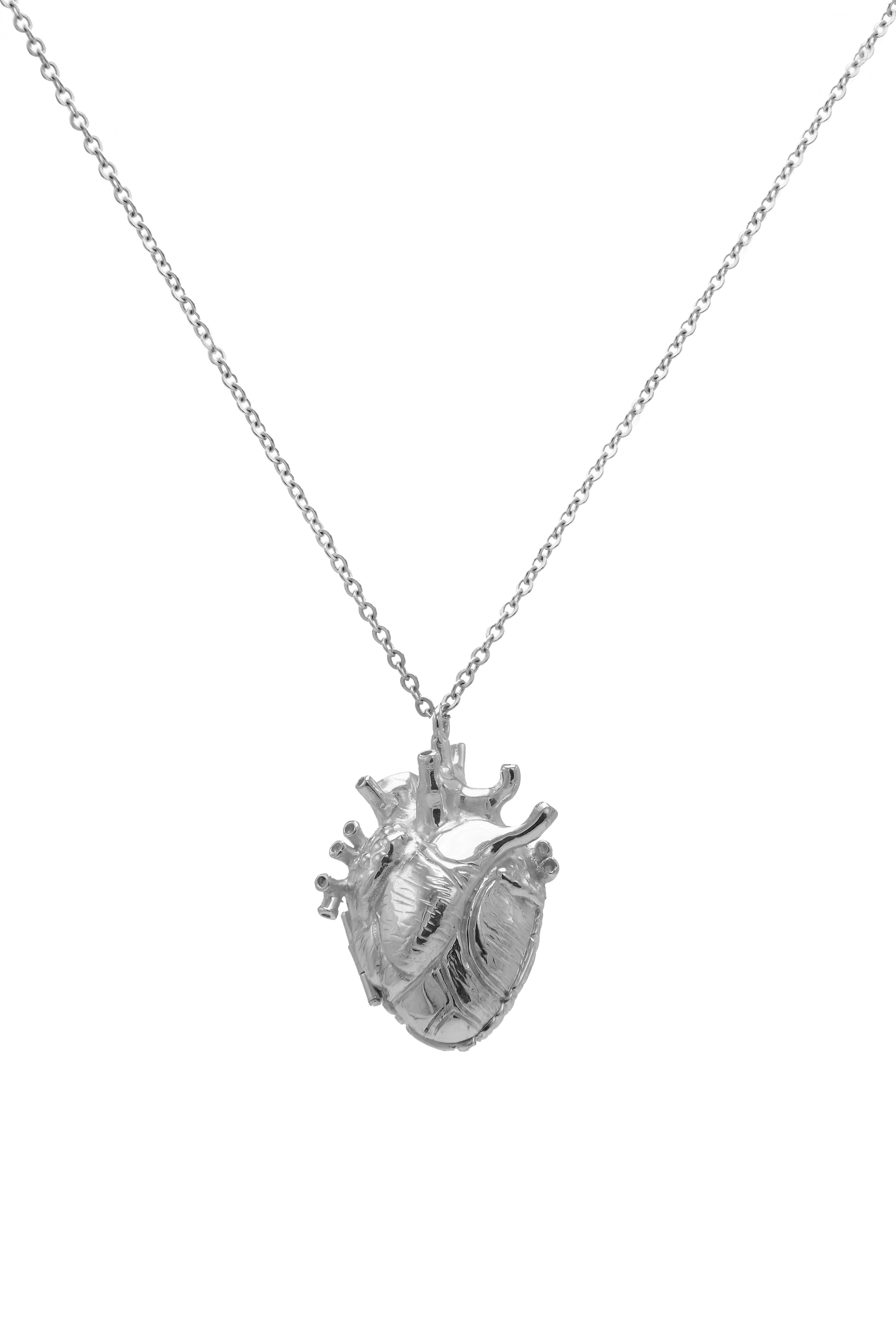 Necklace locket Heart And Brain Large