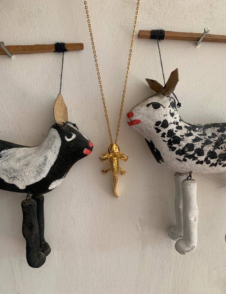 Necklace Axolotl - Sophie Simone Designs Jewelry