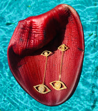 Cargar imagen en el visor de la galería, Earrings Ojos with Chain - Sophie Simone Designs
