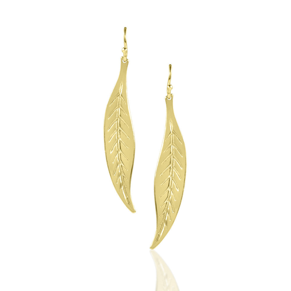 Medium Leaf Earrings - Sophie Simone Designs
