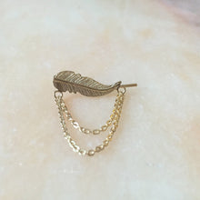 Cargar imagen en el visor de la galería, Earrings Pluma with Chain - Sophie Simone Designs
