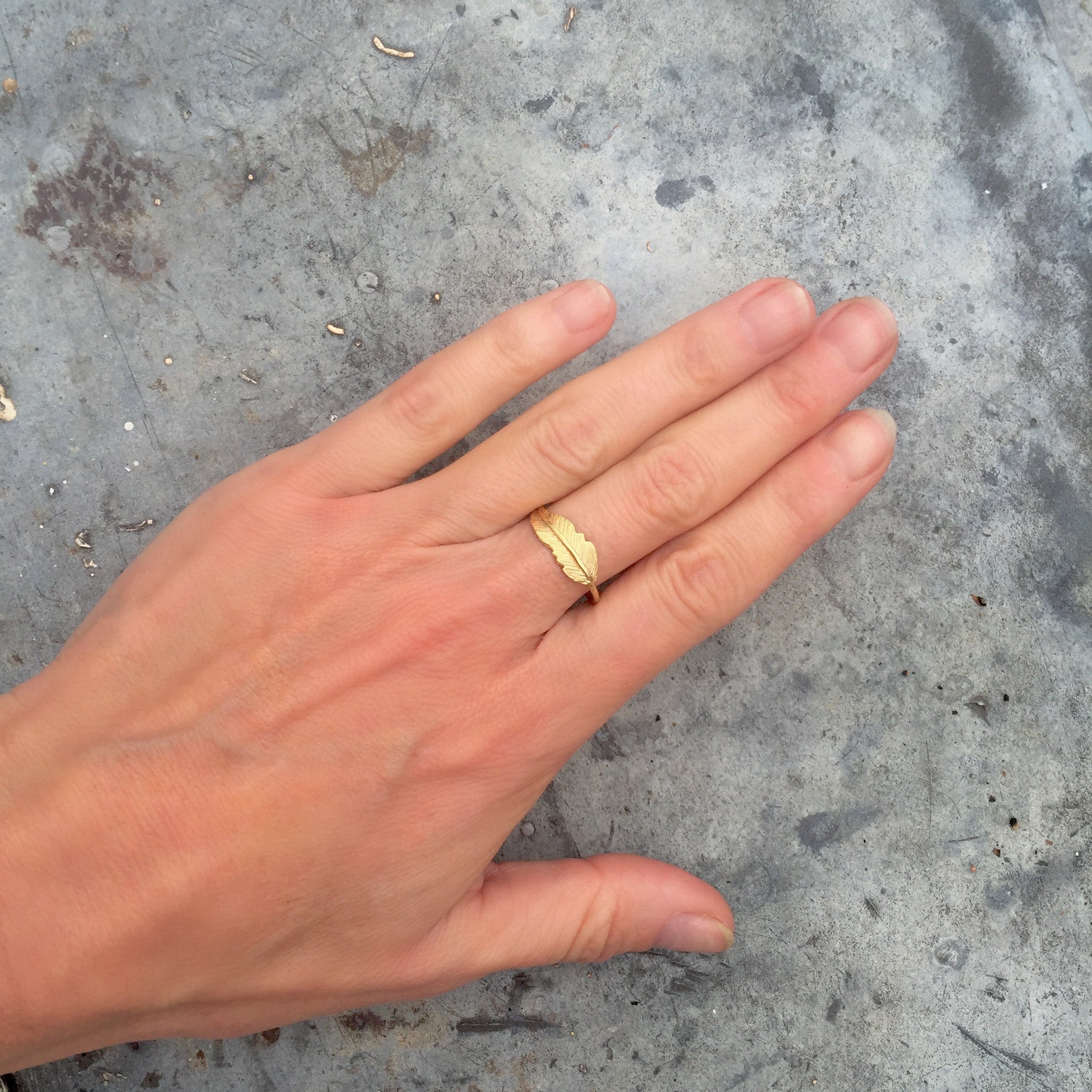 Ring Pluma 14K Gold - Sophie Simone Designs