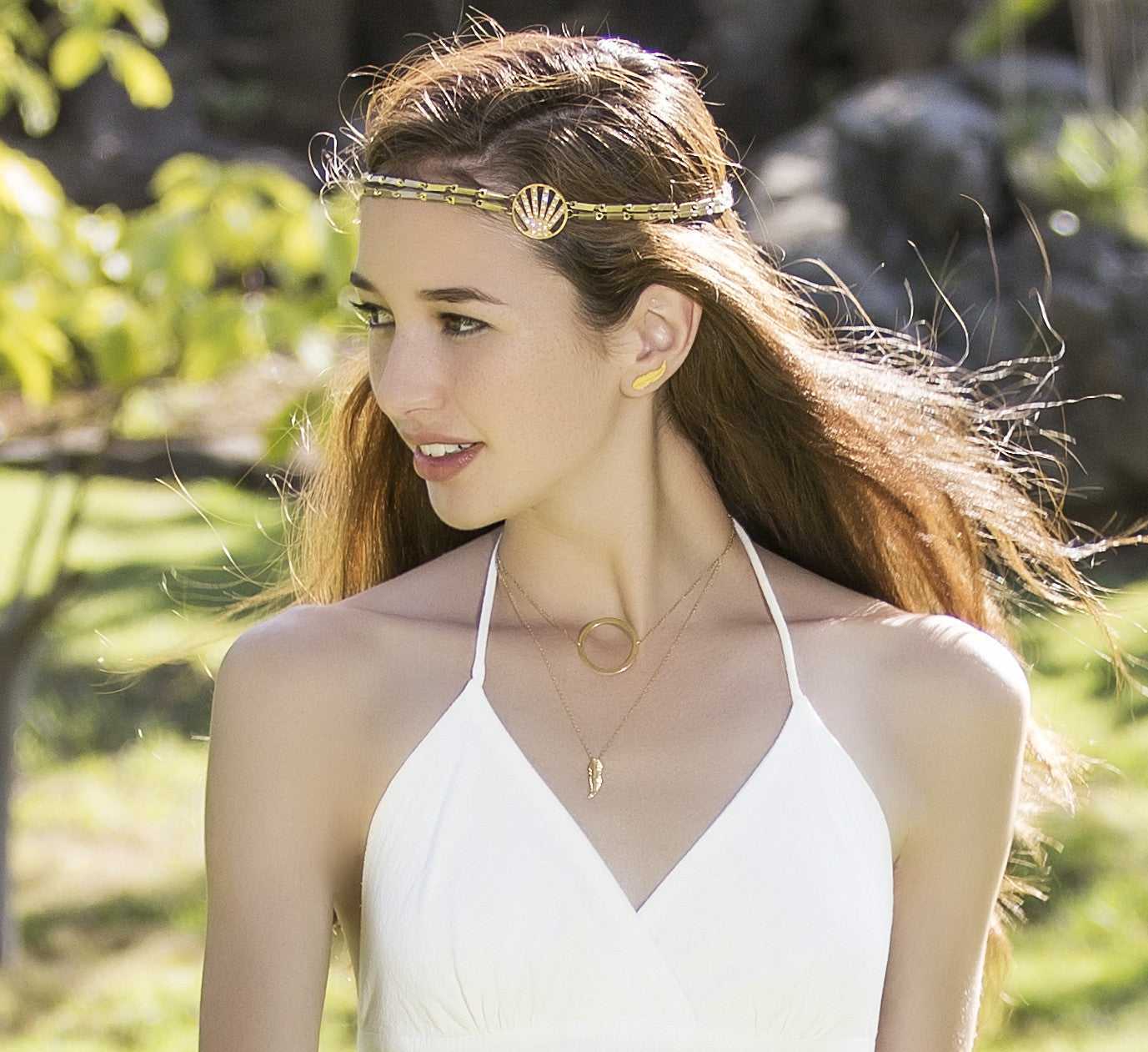 Gatsby Head Design with Black Crystals - Sophie Simone Designs